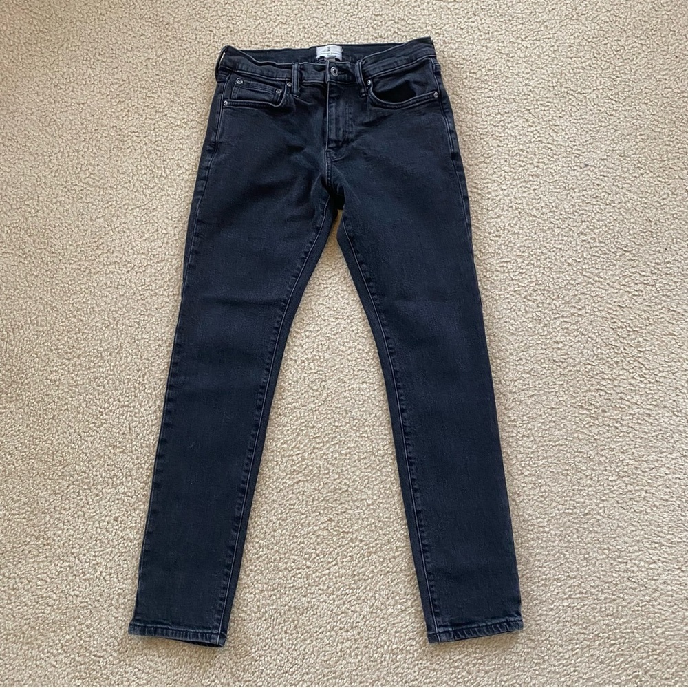 Mutual Weave Men's Black Slim Skinny Jeans Size 31 x 32